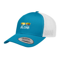 Aloha Hawaii Hawaiian Island Sunglasses Palm Trees Beach Retro Trucker Cap | Artistshot