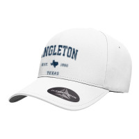 Angleton Texas Tx Vintage Athletic Navy Sports Design Seamless Cap | Artistshot