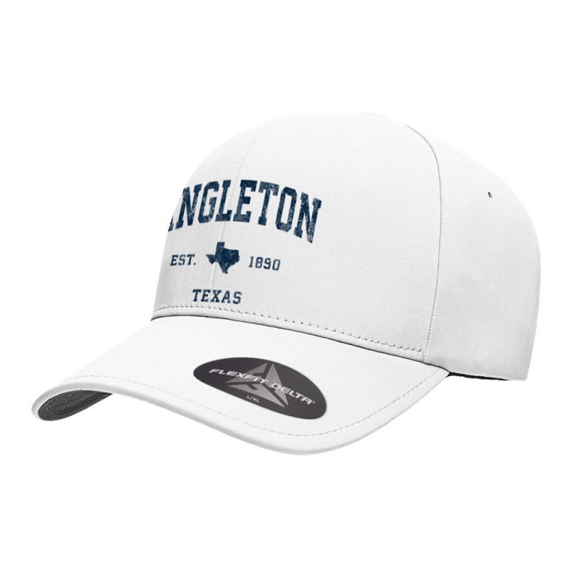 Angleton Texas Tx Vintage Athletic Navy Sports Design Seamless Cap by Carnations | Artistshot