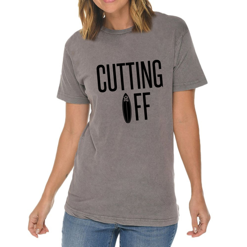 Cutting Off– The Action Of Catching A Wave In Front Of A Surfer Vintage T-Shirt by Perfect Designers | Artistshot