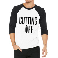 Cutting Off– The Action Of Catching A Wave In Front Of A Surfer 3/4 Sleeve Shirt | Artistshot