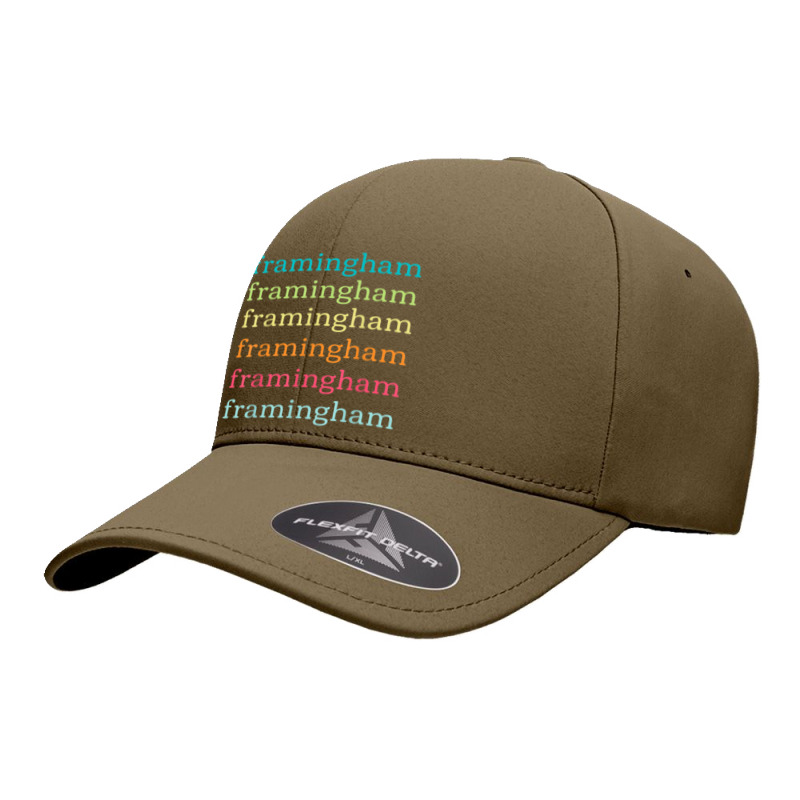 Framingham Massachusetts (ma) Cute And Colorful Text Seamless Cap by Sombre | Artistshot