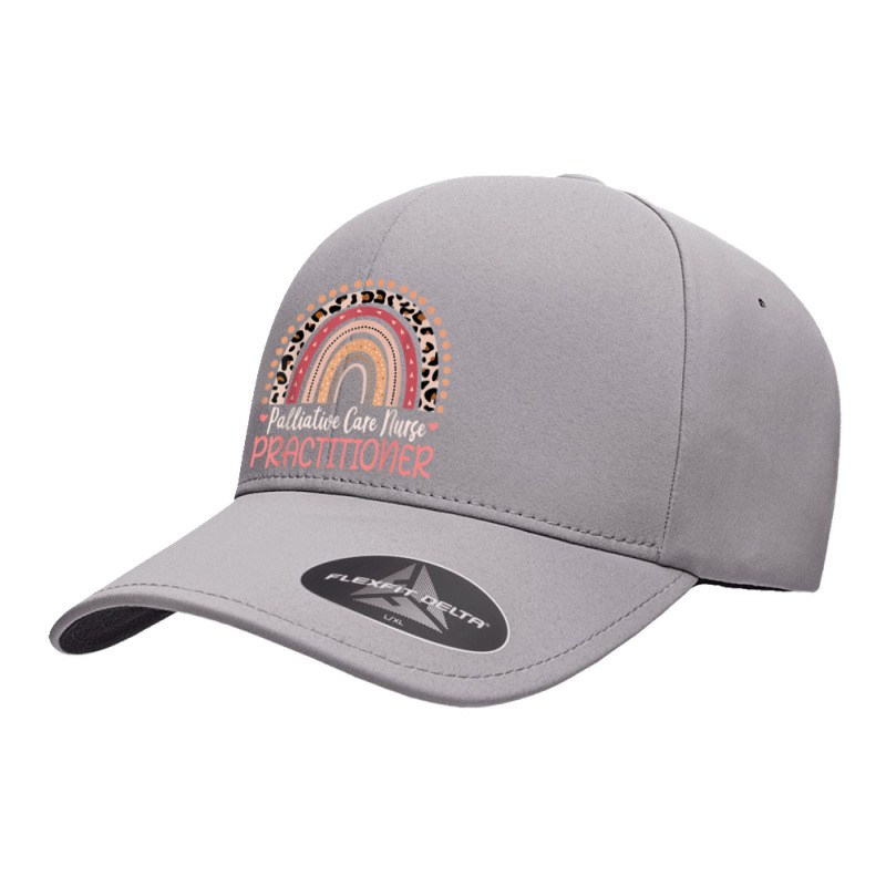 Palliative Care Nurse Practitioner Leopard Rainbow Seamless Cap | Artistshot