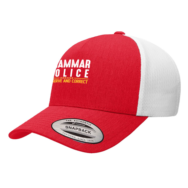 Grammar Police To Serve And Correct Sweatshirt Yupoong Trucker Cap by cm-arts | Artistshot