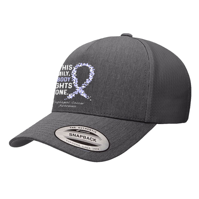 In This Family Nobody Fights Alone Esophageal Cancer Yupoong Trucker Cap by KellyStella | Artistshot