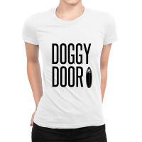 Doggy Door Ladies Fitted T-shirt | Artistshot