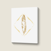 Feather Portrait Canvas Print | Artistshot