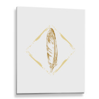 Feather Metal Print Vertical | Artistshot