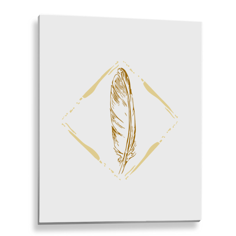 Feather Metal Print Vertical | Artistshot