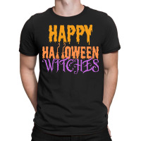 Happy Halloween Broom Witches T-shirt | Artistshot