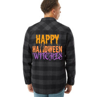 Happy Halloween Broom Witches Flannel Shirt | Artistshot