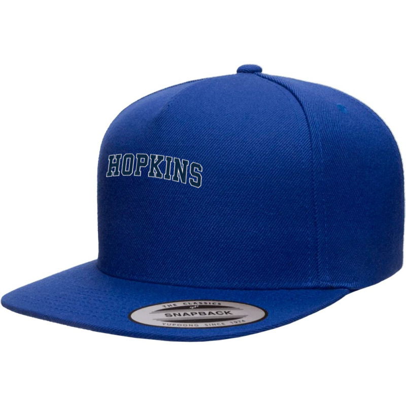 Hopkins Minnesota Mn Vintage Sports Design Navy Design 5 Panel Snapback Cap | Artistshot