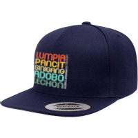 Filipino Philippine Food Lumpia Pancit Sinigang Adobo Lechon T Shirt 5 Panel Snapback Cap | Artistshot