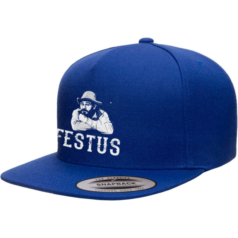 Festus From Gun Smoke 5 Panel Snapback Cap | Artistshot