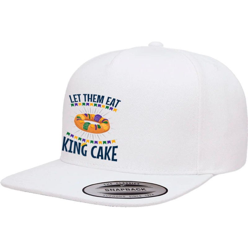 Mardi Gras King Cake T Shirt Funny Quote Carnival 5 Panel Snapback Cap | Artistshot