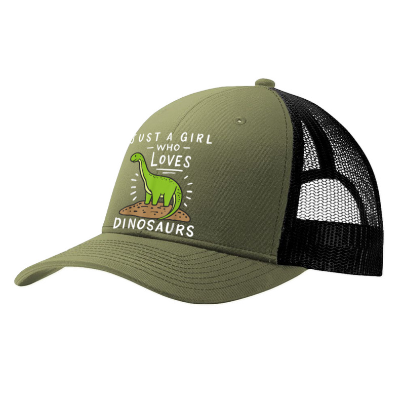 Just A Girl Who Loves Dinosaurs Brachiosaurus Paleontologist Pa Trucker Cap by Juan-Design | Artistshot