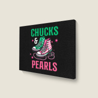 Chucks And Pearls Landscape Canvas Print | Artistshot