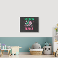 Chucks And Pearls Landscape Canvas Print | Artistshot