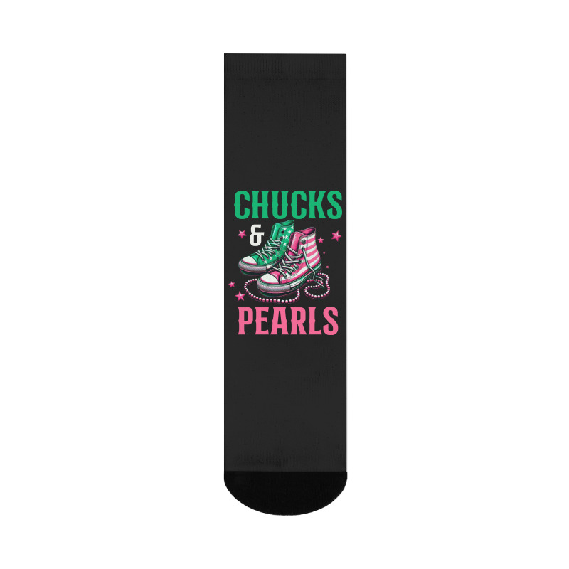 Chucks And Pearls Crew Socks | Artistshot