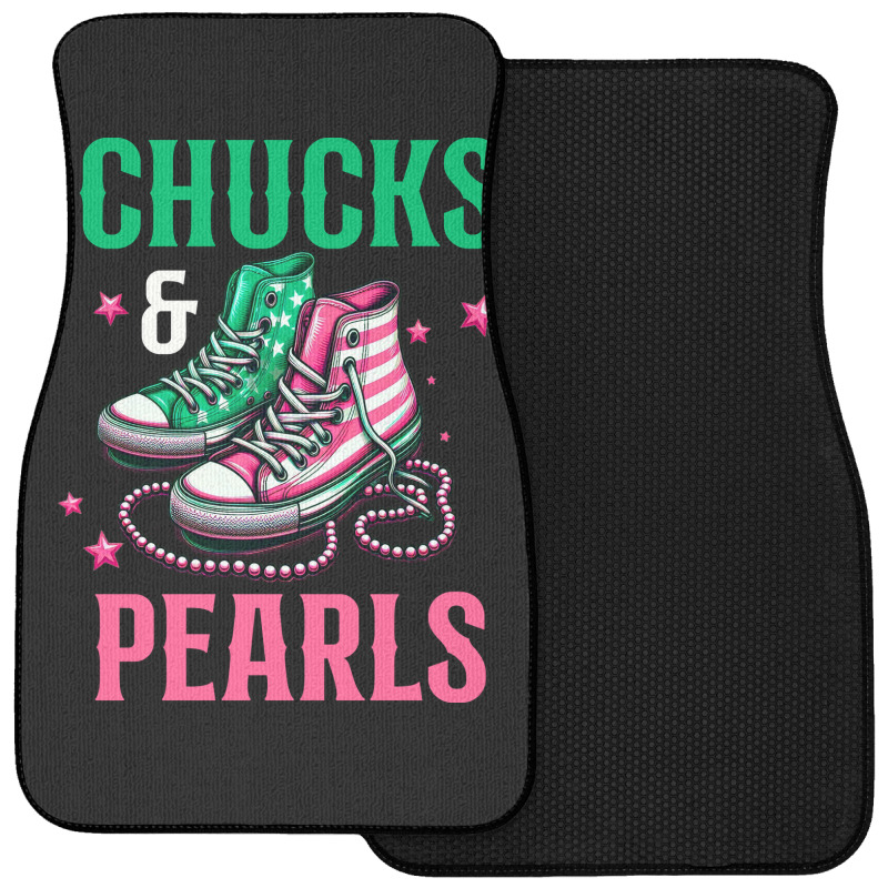 Chucks And Pearls Front Car Mat | Artistshot