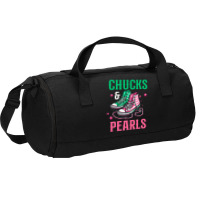 Chucks And Pearls Duffel Bag | Artistshot