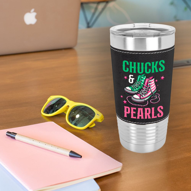 Chucks And Pearls Leatherette Tumbler | Artistshot