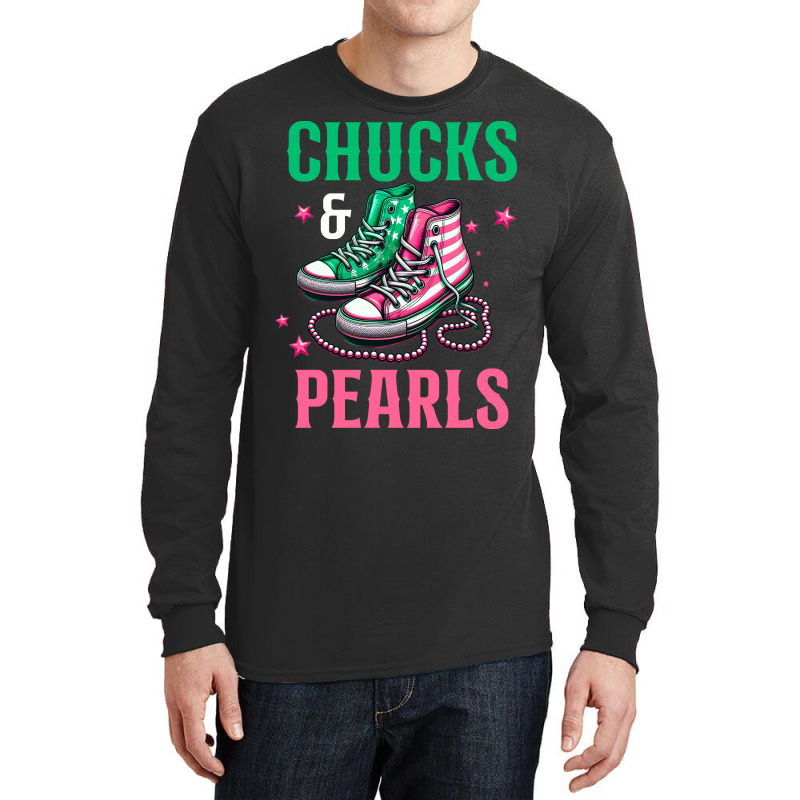 Chucks And Pearls Long Sleeve Shirts | Artistshot