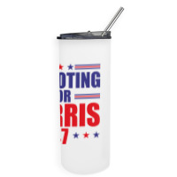 I'm Voting For Harris Skinny Tumbler | Artistshot