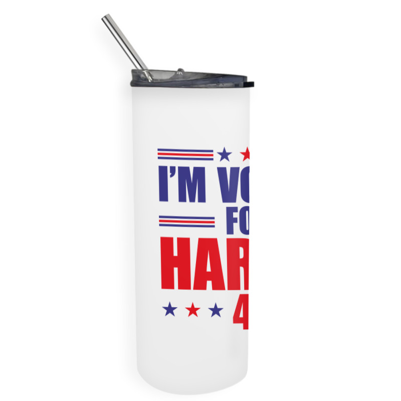 I'm Voting For Harris Skinny Tumbler | Artistshot