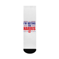 I'm Voting For Harris Crew Socks | Artistshot