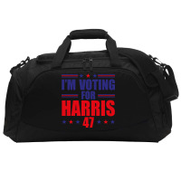 I'm Voting For Harris Active Duffel | Artistshot