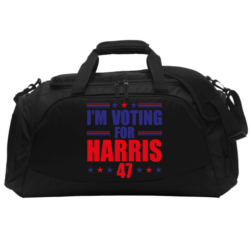 I'm Voting For Harris Active Duffel | Artistshot