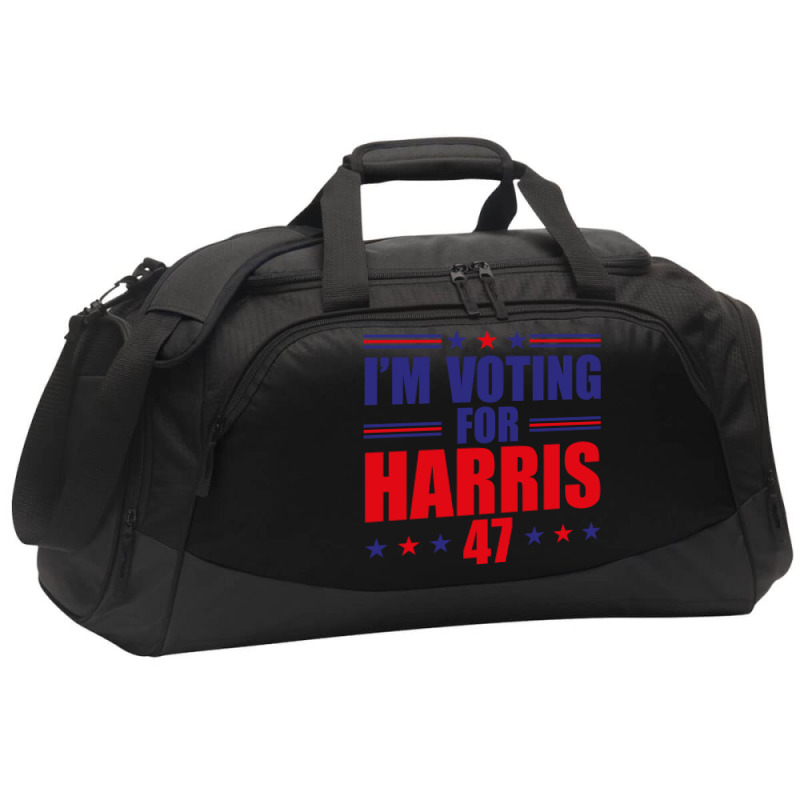 I'm Voting For Harris Active Duffel | Artistshot