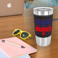 I'm Voting For Harris Leatherette Tumbler | Artistshot