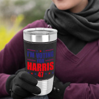 I'm Voting For Harris Leatherette Tumbler | Artistshot