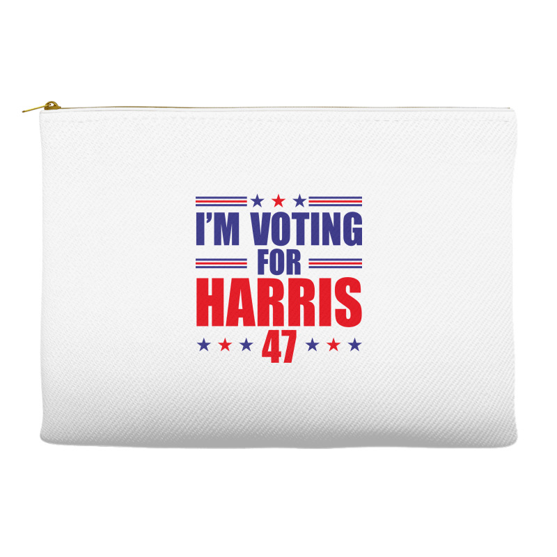 I'm Voting For Harris Accessory Pouches | Artistshot