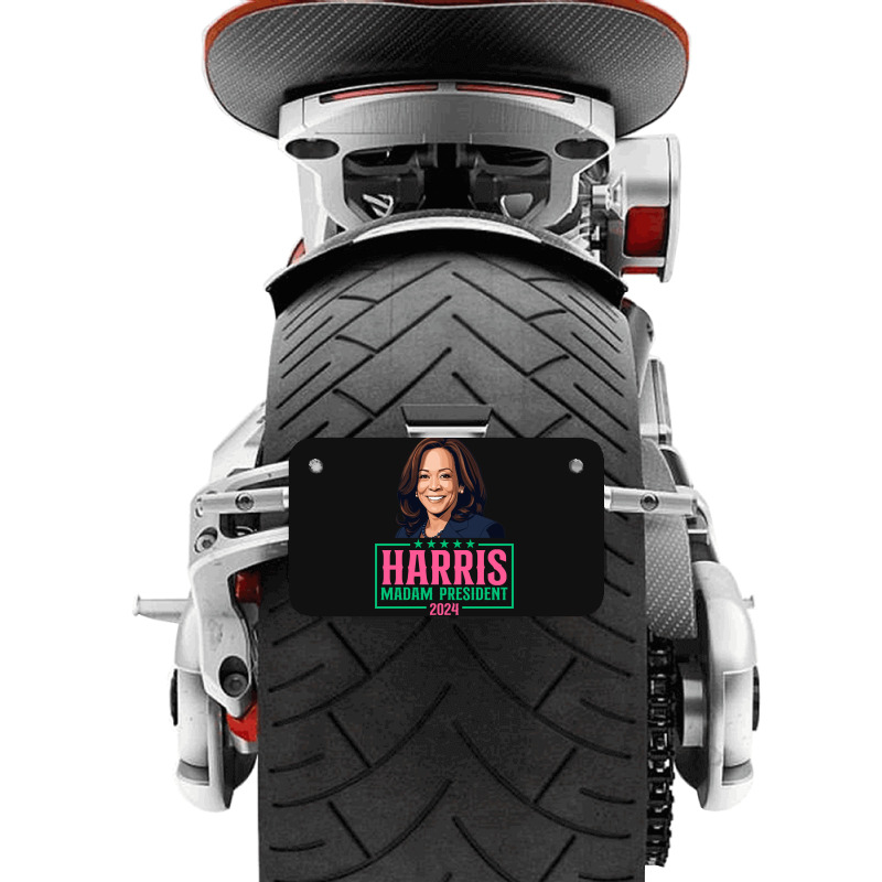 Harris Madam President Motorcycle License Plate | Artistshot