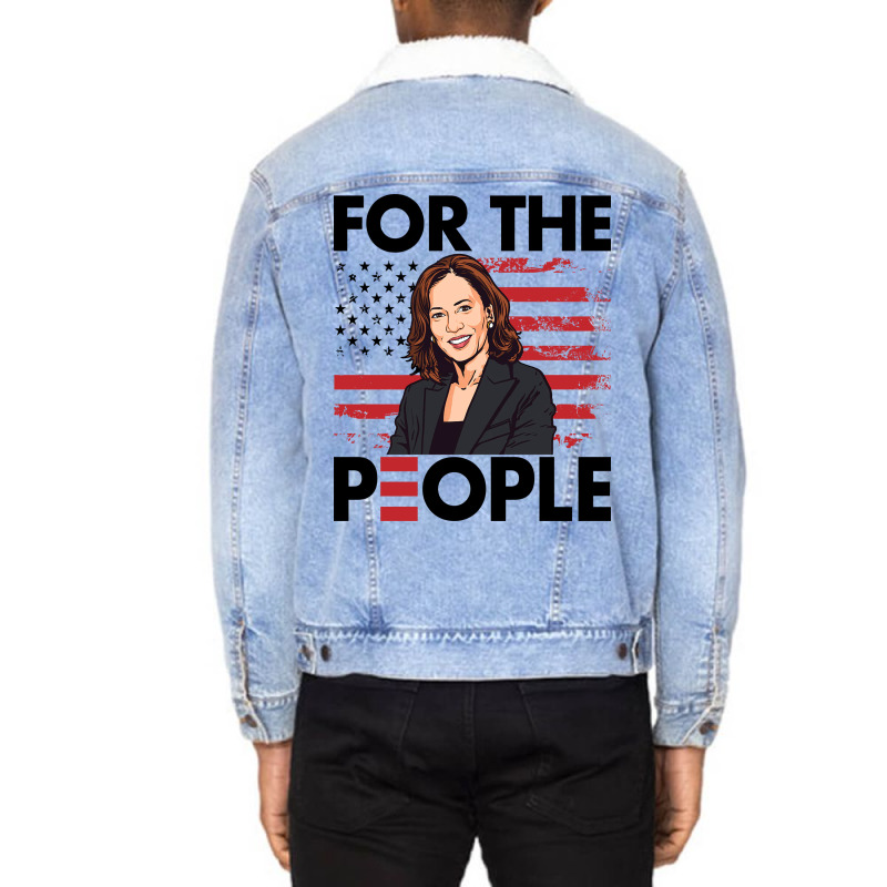 Harris For The People Unisex Sherpa-lined Denim Jacket | Artistshot