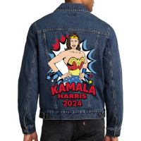 Kamala Harris Wonder Women Men Denim Jacket | Artistshot