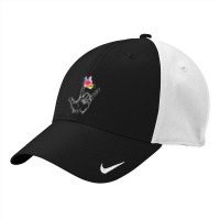 I Love You Hand Sign Language Butterfly Autism Awareness Nike Dri-fit Cap | Artistshot