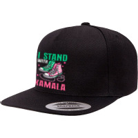 I Stand With Kamala 5 Panel Snapback Cap | Artistshot