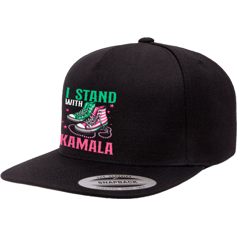 I Stand With Kamala 5 Panel Snapback Cap | Artistshot