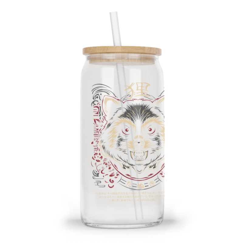 Tanuki Japan Trash Cat Glass Tumbler | Artistshot