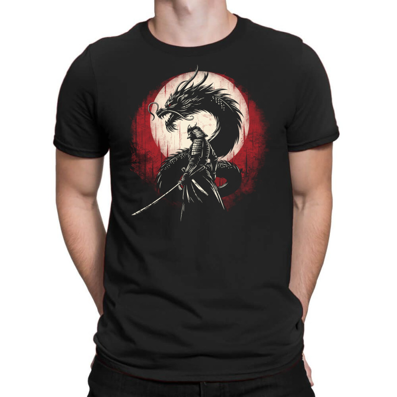 Japan Culture Dragon Samurai Art T-shirt | Artistshot