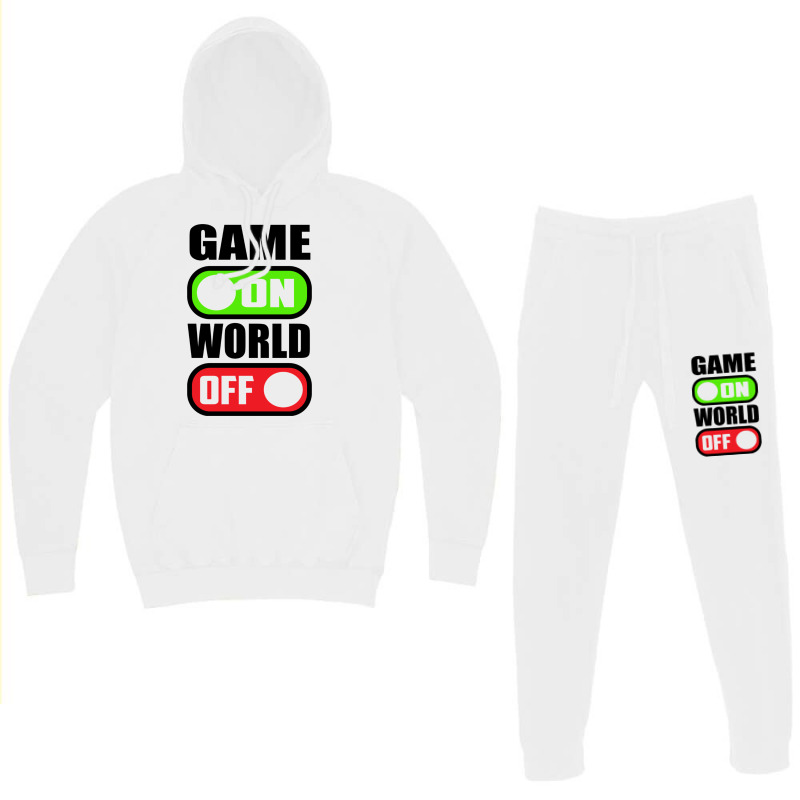 Game On World Off Hoodie & Jogger Set | Artistshot