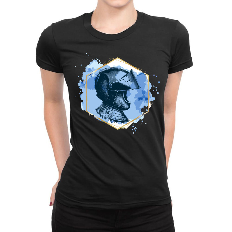 Medieval Helmet Ladies Fitted T-Shirt by HRC Design | Artistshot