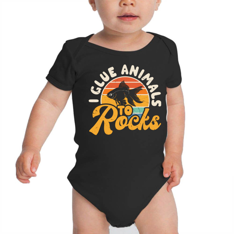 I Glue Animals To Rocks Baby Bodysuit by New Nice Shirt | Artistshot