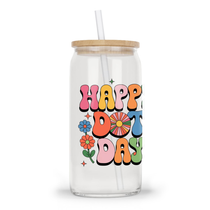 Happy Dot Day Glass Tumbler | Artistshot