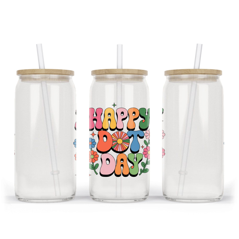 Happy Dot Day Glass Tumbler | Artistshot