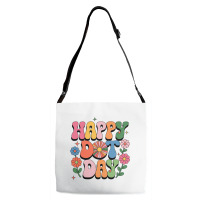 Happy Dot Day Adjustable Strap Totes | Artistshot